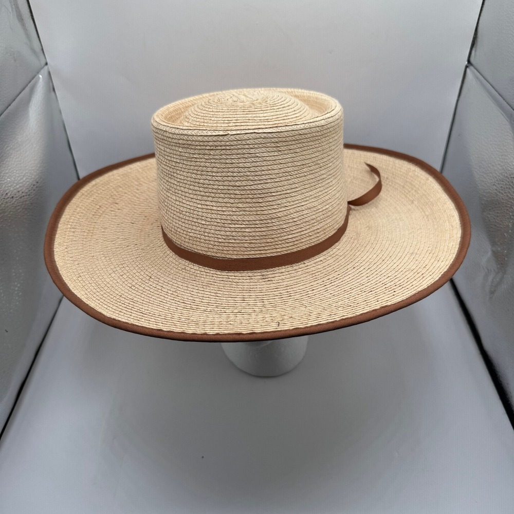 Sun Body Hats Reata Palm Leaf Bolero Hat Natural Brown Wide Brim Telescope